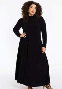 Dress full length turtleneck DOLCE - black - #1