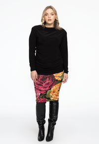 Tunic asymmetric pleats DOLCE - black - #2