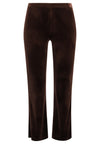 Trousers bootcut velvet - marron