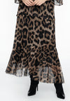 Skirt frill LEOPARD - brown - #1
