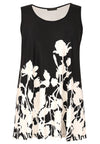 Singlet flare BOUQUET - black - #1