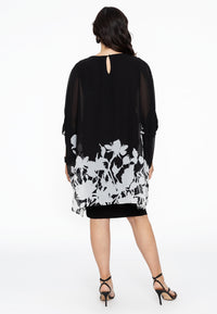 Tunic square BOUQUET - black - #3