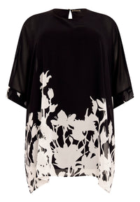 Tunic square BOUQUET - black - #4