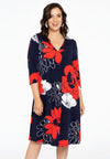 Dress V-neck POPPY - red - #2