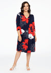 Dress V-neck POPPY - red - #1