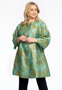 Jacket Brocade - green - #1