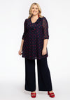 Tunic Wide Bottom Dots - blue - #1