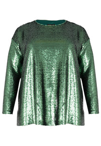 Tunic square paillette - green - #1