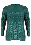 Tunic square paillette - green - #4