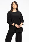 Tunic Square Puff Sleeve DOLCE - black