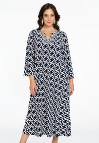 Dress V-neck COLLIER - blue - #2