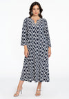 Dress V-neck COLLIER - blue - #1
