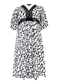 Robe avec dentelle PEGGYDress lace PEGGY - ecru - #4