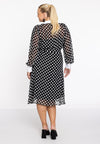 Dress flare DOTS - black - #3