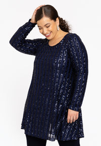 Tunic wide bottom ONDA - blue - #1