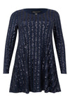 Tunic wide bottom ONDA - blue - #4