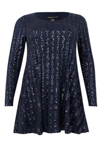 Tunic wide bottom ONDA - blue - #4