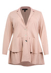 Jacket peplum ECO VERO - light brown - #5