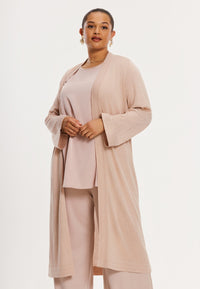 Cardigan METALLIC - light brown - #1