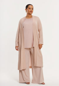 Cardigan METALLIC - light brown - #2
