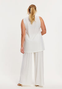 Singlet flare ruffles R DOLCE - ecru - #3