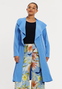 Cardigan draped shawl DOLCE - blue - #2