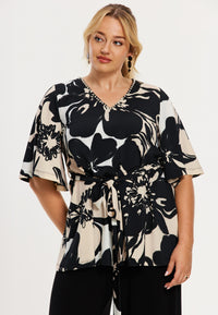 Tunic pearls OMBRE - ecru - #1