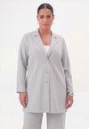 Blazer relaxed pinstripe - Grijs