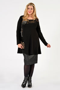 Shirt wide bot strass DOLCE - black - #2