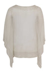Tunic square net beaded border - white - #3