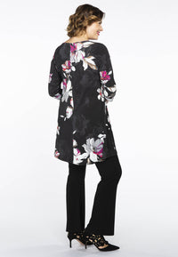 Tunic wide bot beads AURELIA - black - #3