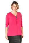 Shirt A-line beaded DOLCE - pink - #1