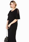 Dress long cold shoulder DOLCE - black - #2