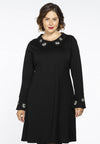 Dress beaded collar INTERLOCK - black - #2