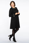 Dress beaded collar INTERLOCK - black - #1