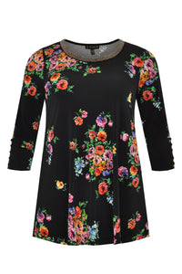 Tunic flare ROSA - black - #4