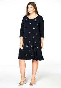 Dress beaded front DOLCE - blue - #1