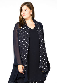 Scarf DOTS - blue - #1