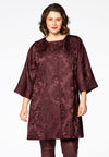 Jacket fancy jacquard - red - #1