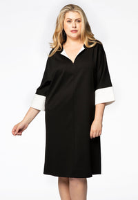 Dress wide INTERLOCK - black - #2