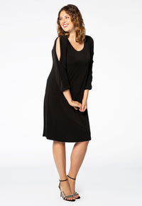Dress slit sleeve DOLCE - black - #1