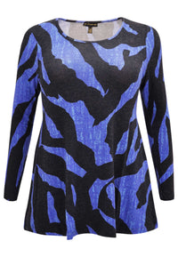 Tunic flare knit NICE - blue - #1