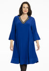 Dress frilled beaded DOLCE - blue - #2