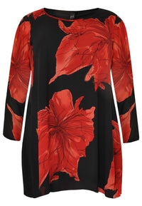 Dress square LAURA - red - #4