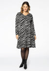 Dress lurex ZEBRA - black - #1