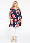 Tunic wide bottom LILY - blue - #1