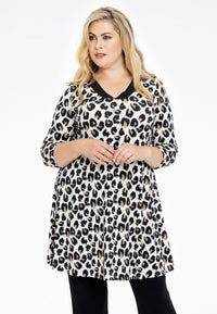 Tunic wide bottom FELINE - brown - #2