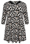 Tunic wide bottom FELINE - brown - #4