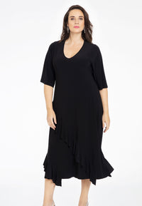 Dress ruffled DOLCE - black - #2