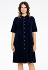 Blouse-Dress strass trim DOLCE - blue - #2